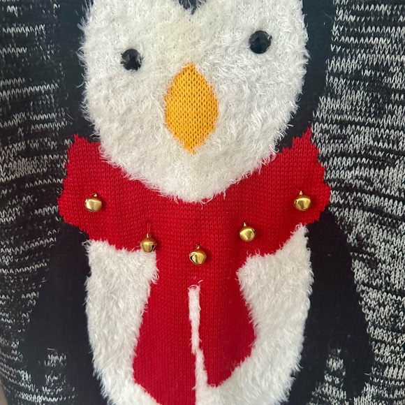 Ardene Black and Red Penguin Sweater for Women - Picture 3 of 4